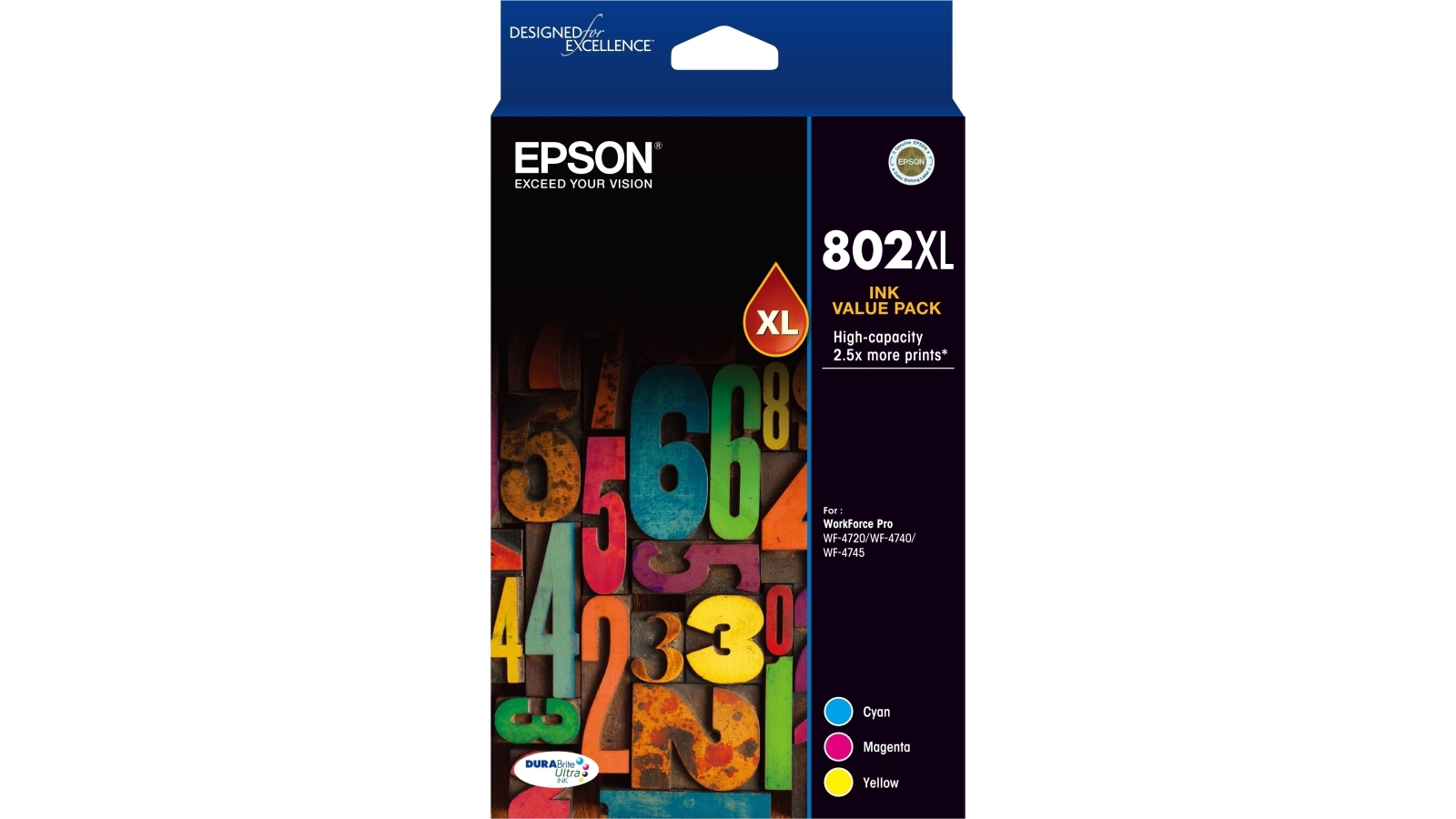 Epson 802XL DURABrite Ultra 3 Colour Ink Cartridge Harvey Norman