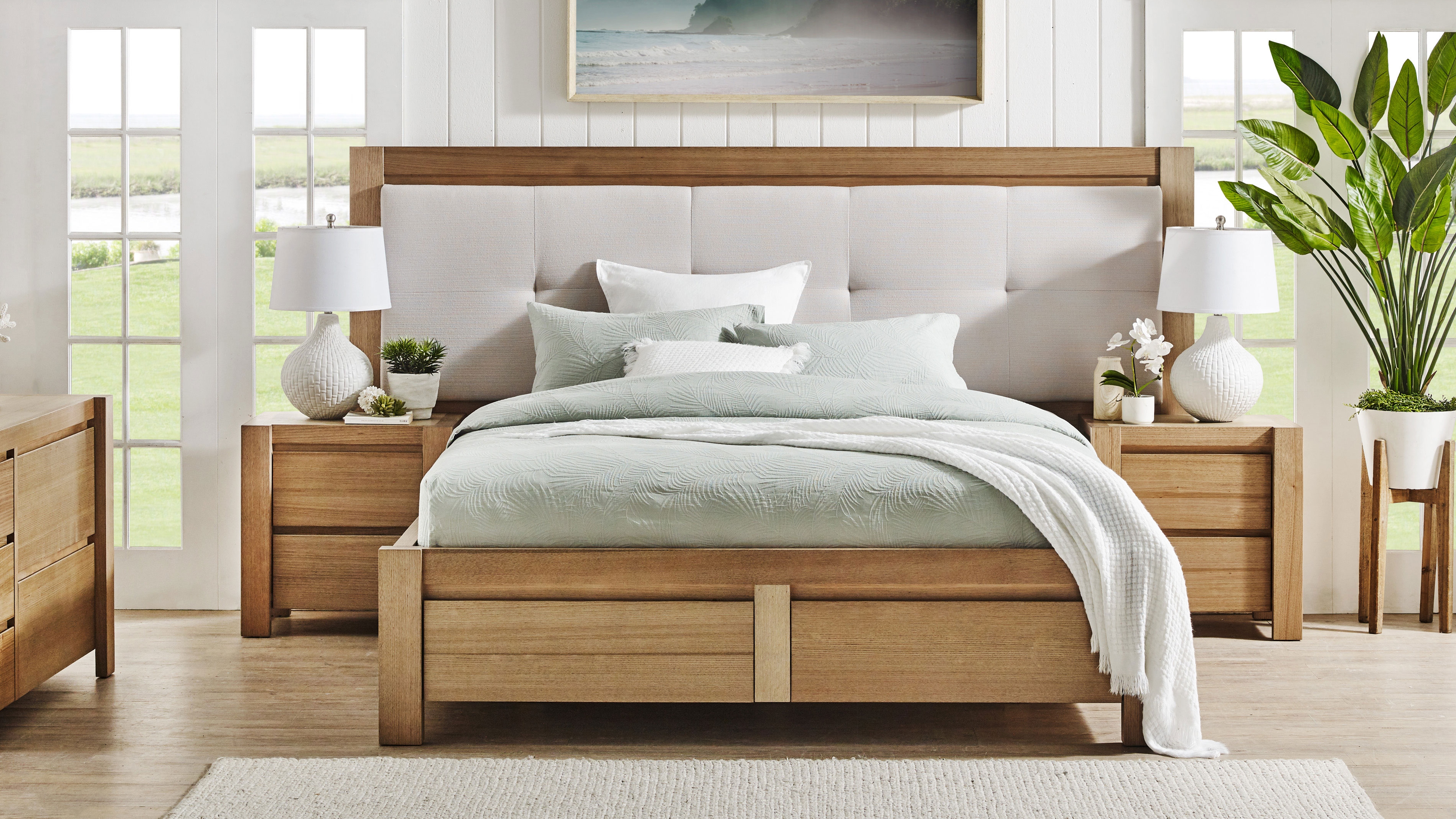 Harvey norman upholstered bed online