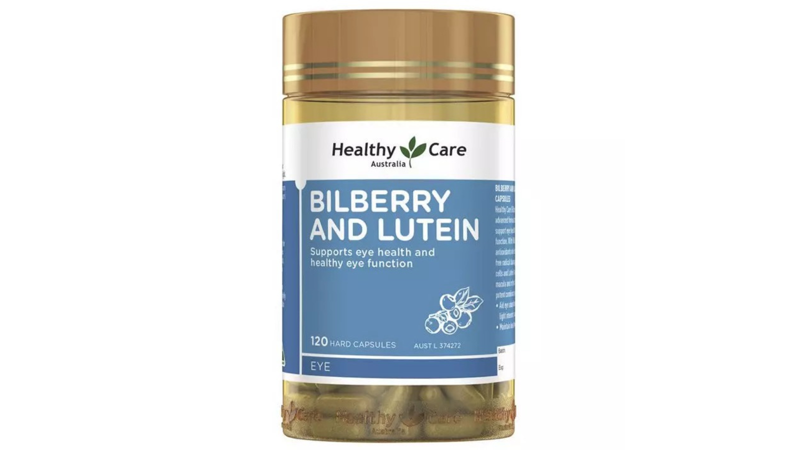 Healthy Care Bilberry and Lutein - 120 Capsule