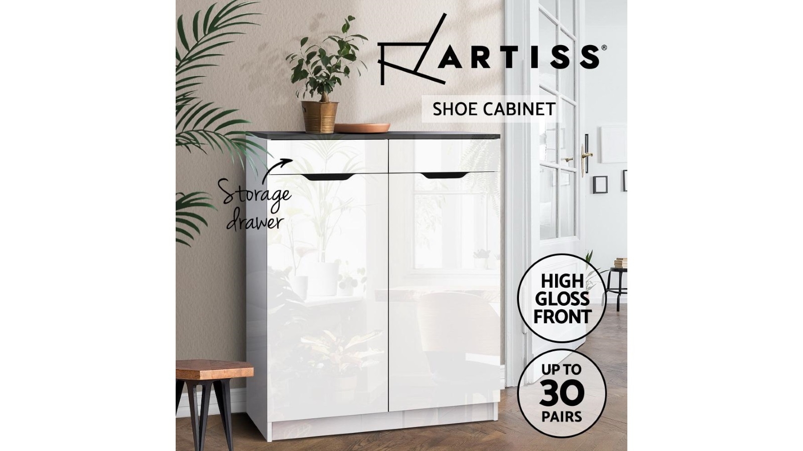 High gloss shoe rack online