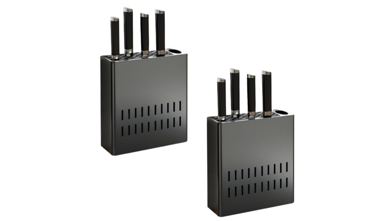 Soga 2 Piece Wall Mounted Kitchen Knife Storage Rack Space Saving ...