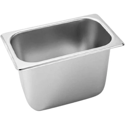 SOGA Gastronorm GN Pan Full Size 1/3 GN Pan 10cm Deep Stainless Steel Tray