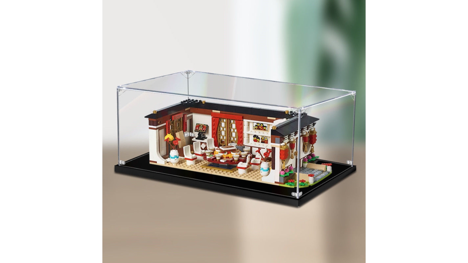 Easycase LEGO 80101 Chinese New Year s Eve Dinner Acrylic Display Case Harvey Norman