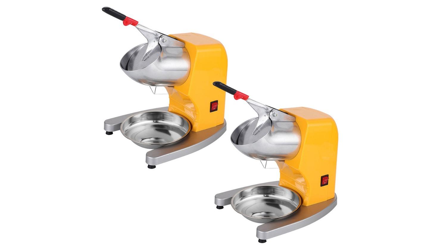 Soga 2X Ice Shaver Electric Stainless Steel Ice Crusher Slicer Machine