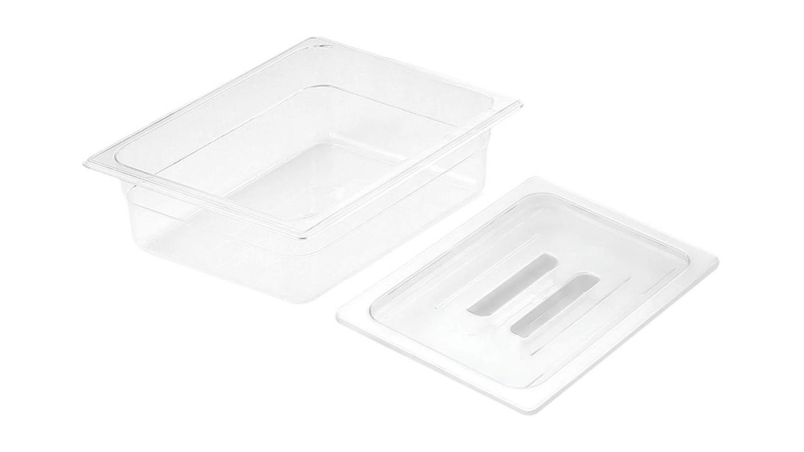 Soga Clear Gastronorm GN Pan 1/2 Food Tray Storage with Lid - 150mm
