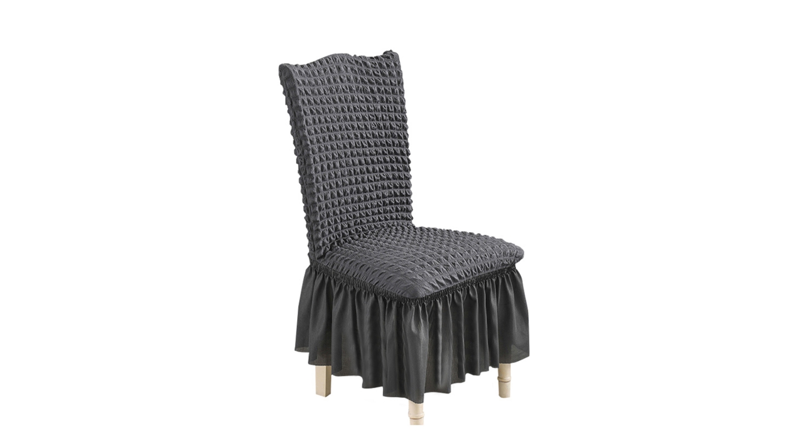 SOGA Chair Cover Seat Home Decor - Dark Grey