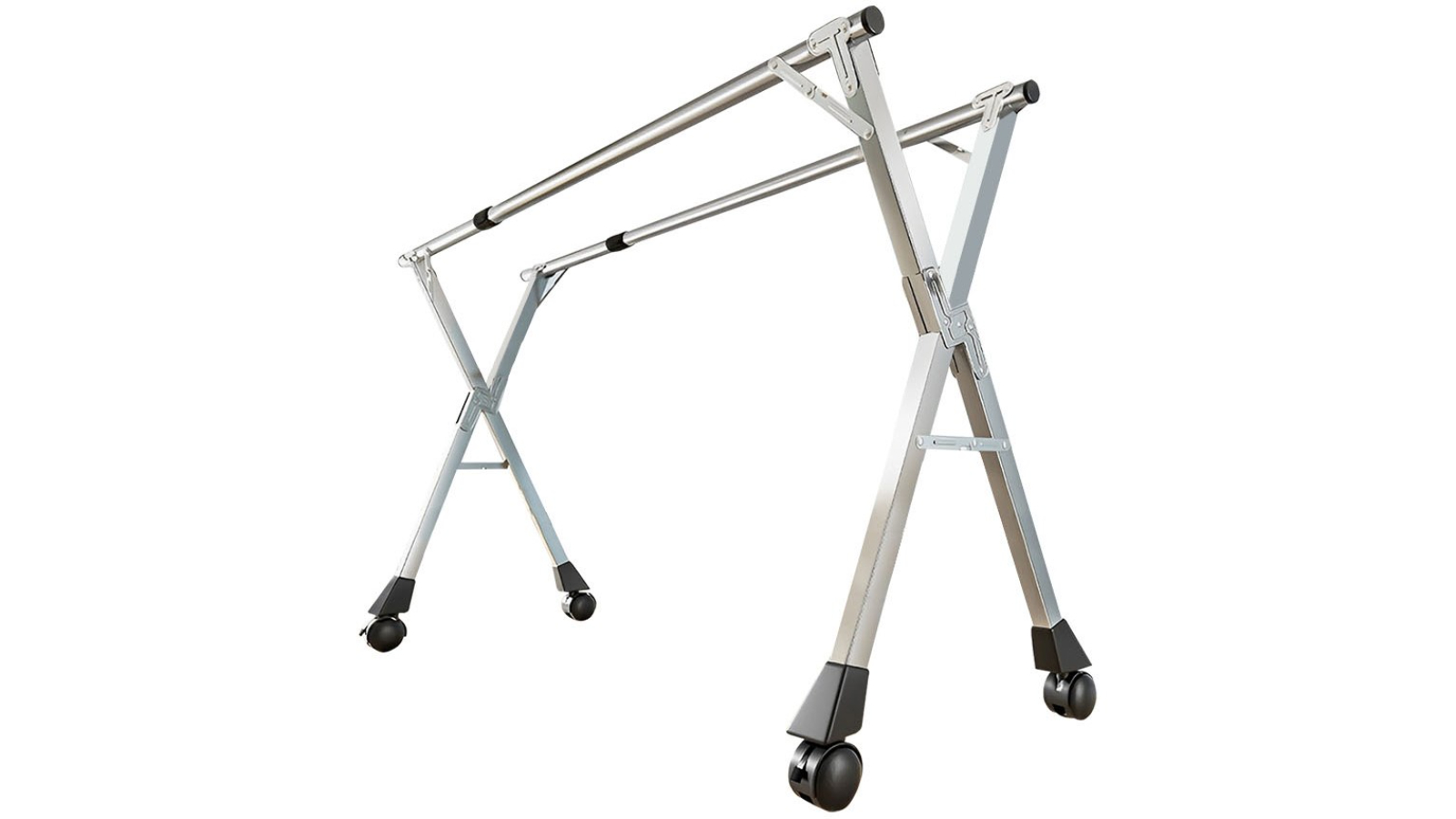 Soga Portable Standing Clothes Drying Rack with Wheels 2.4metre Harvey Norman