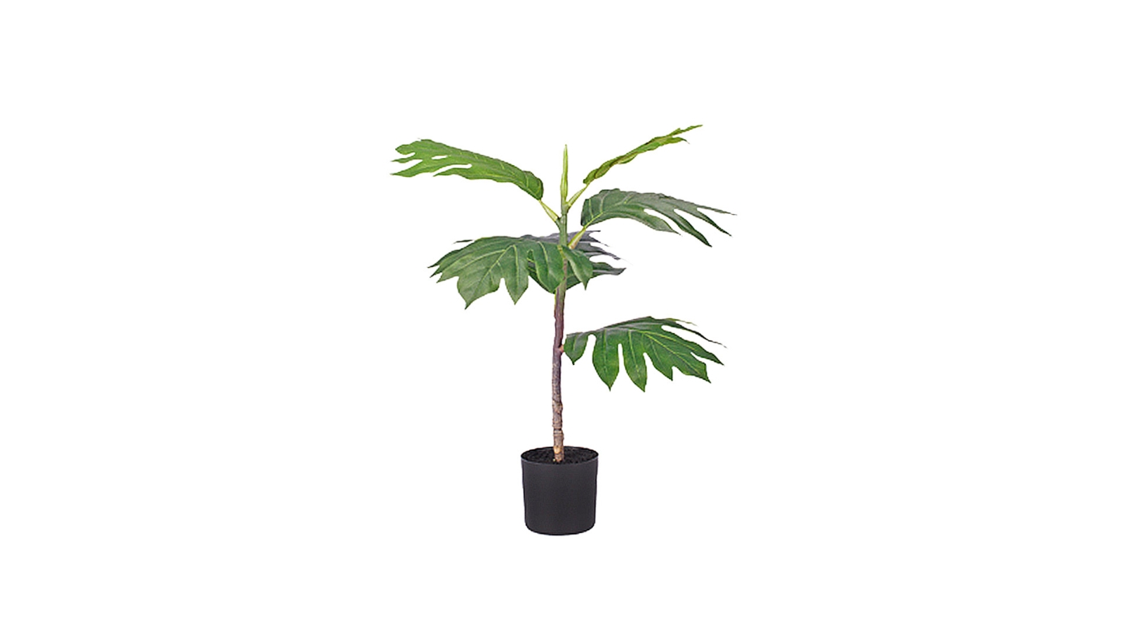 Soga Artificial Natural Green Split-Leaf Philodendron Tree Decor - 60cm