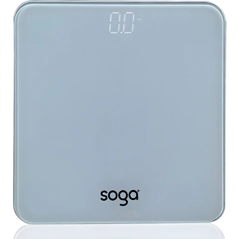 SOGA 180kg Digital Fitness LCD Electronic Scales - White