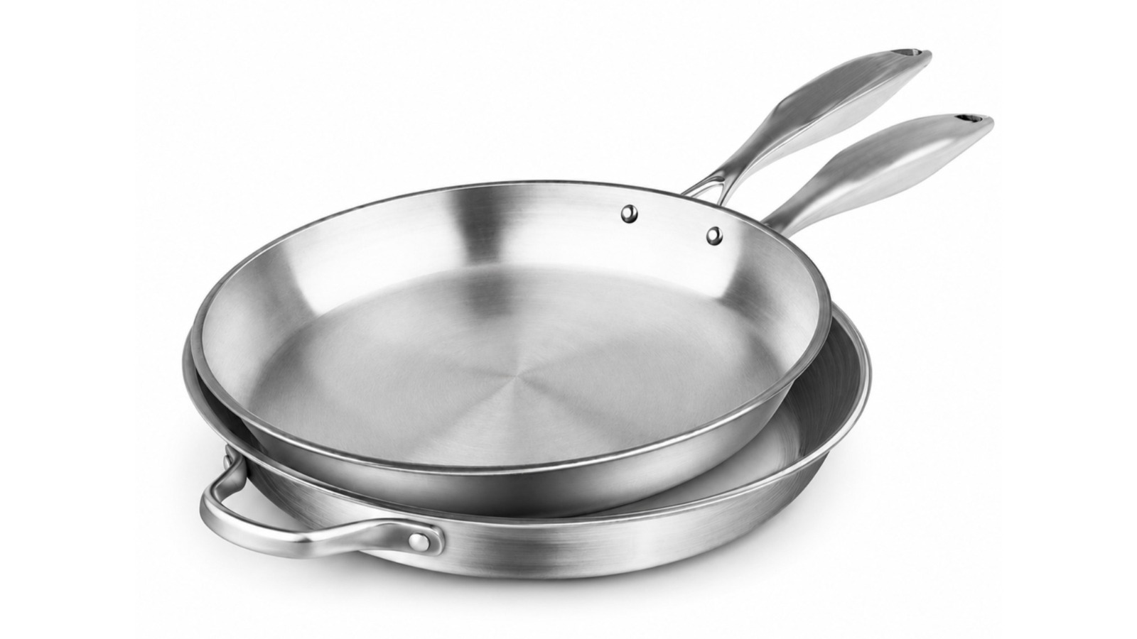 SOGA 20cm and 36cm Stainless Steel Induction Fry Pan Set