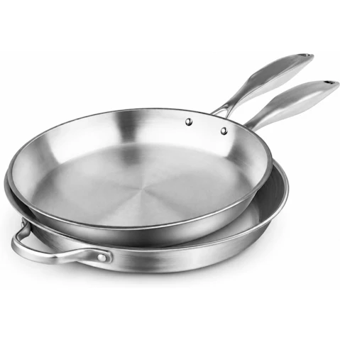 SOGA 20cm and 36cm Stainless Steel Induction Fry Pan Set