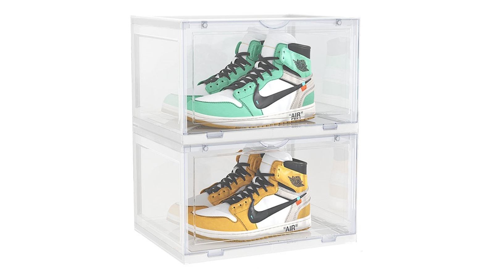 Soga 2 Tier Transparent Storage with Magnetic Door