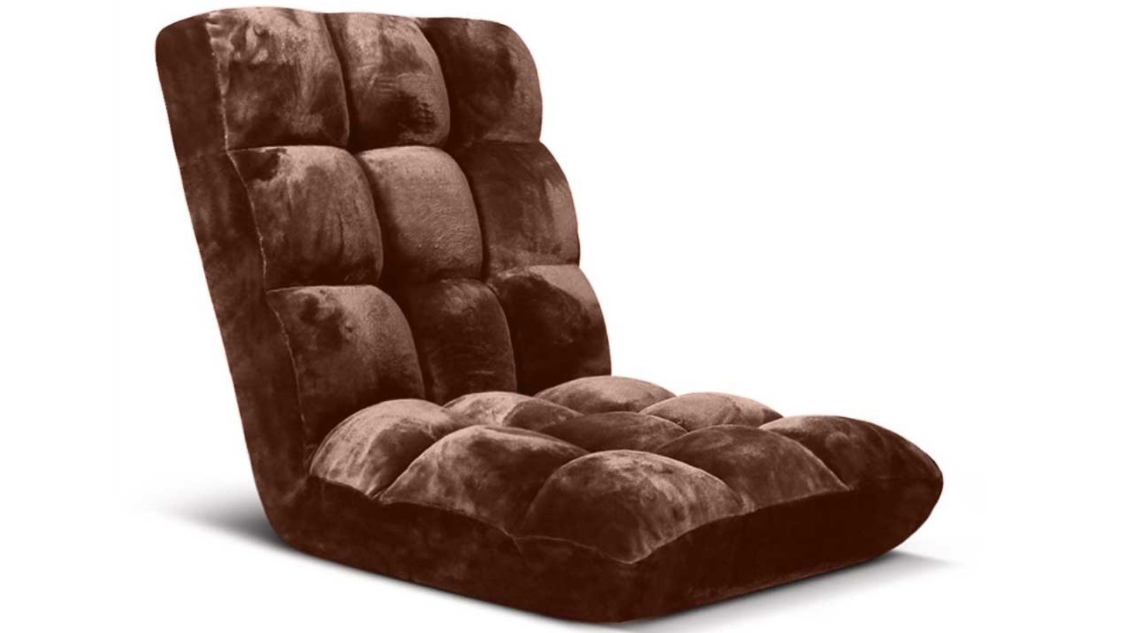 Soga Floor Recliner Folding Lounge Sofa Futon Couch - Coffee