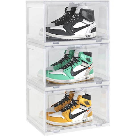 Soga 3 Tier Transparent Storage with Magnetic Door