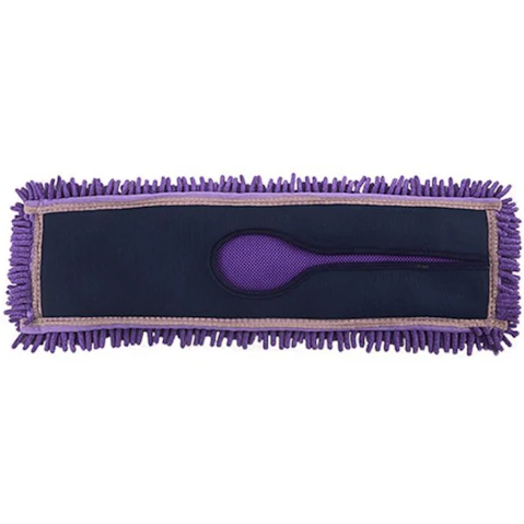 Soga Purple Rotating Dust Remover Cleaning Pad Microfiber Flat Floor Mop - 90 x 22cm