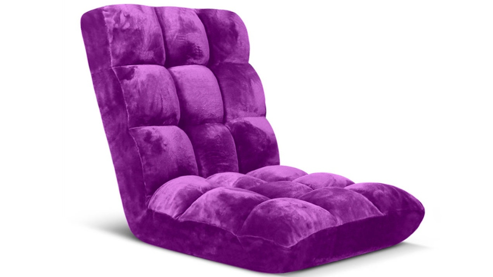 Soga Floor Recliner Folding Lounge Sofa Futon Couch - Purple