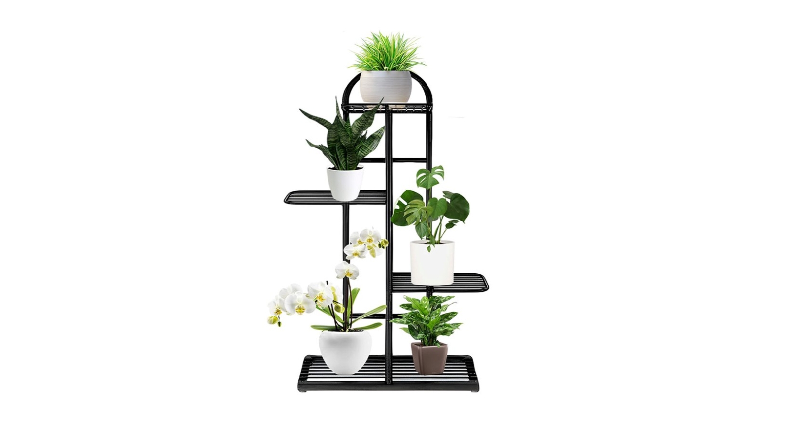 Soga 4-Tier Metal Plant Stand - Black