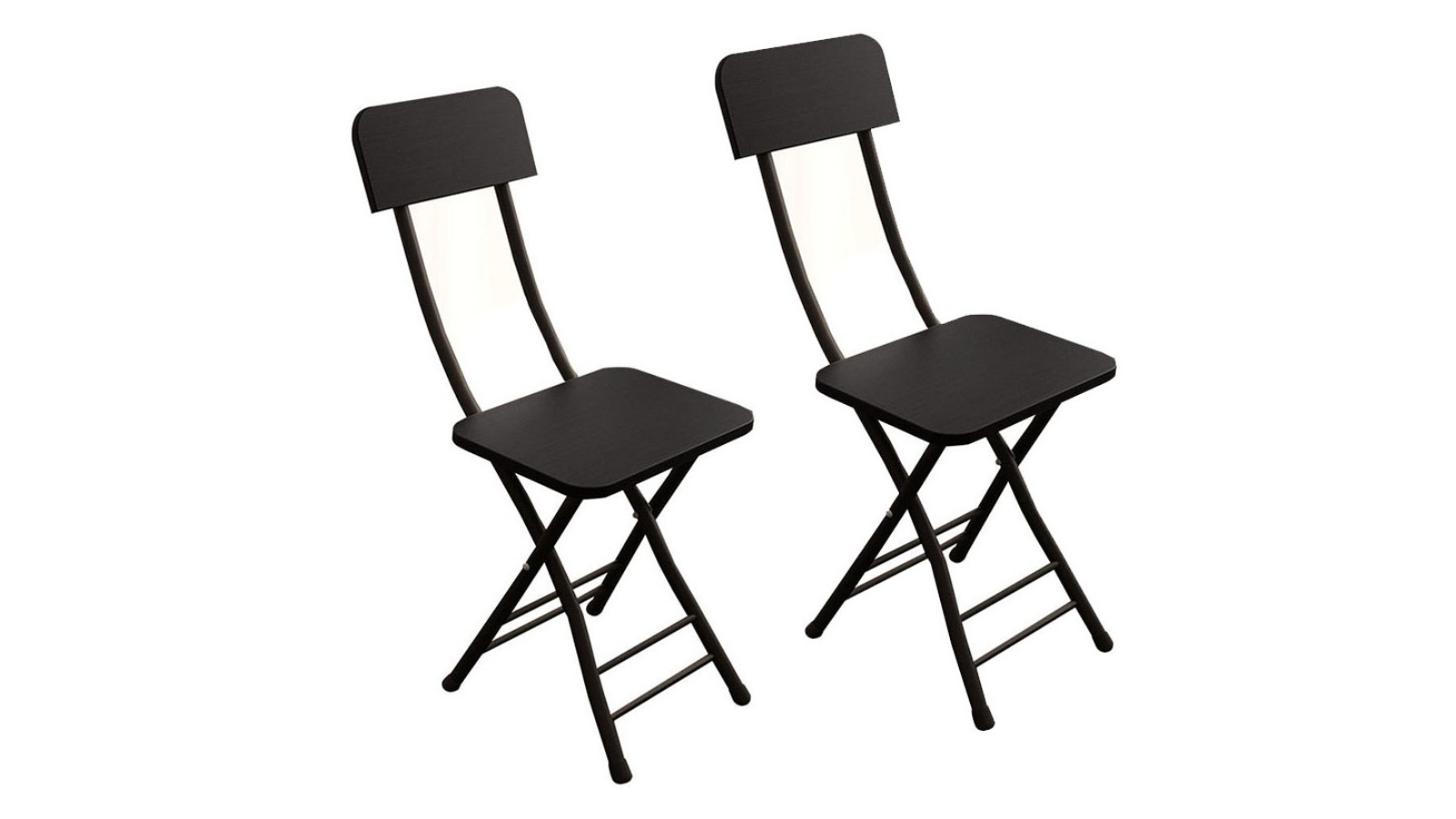 Soga Set of 2 Foldable Chair - Black