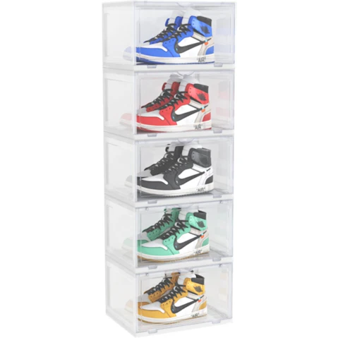 Soga 5 Tier Transparent Storage with Magnetic Door