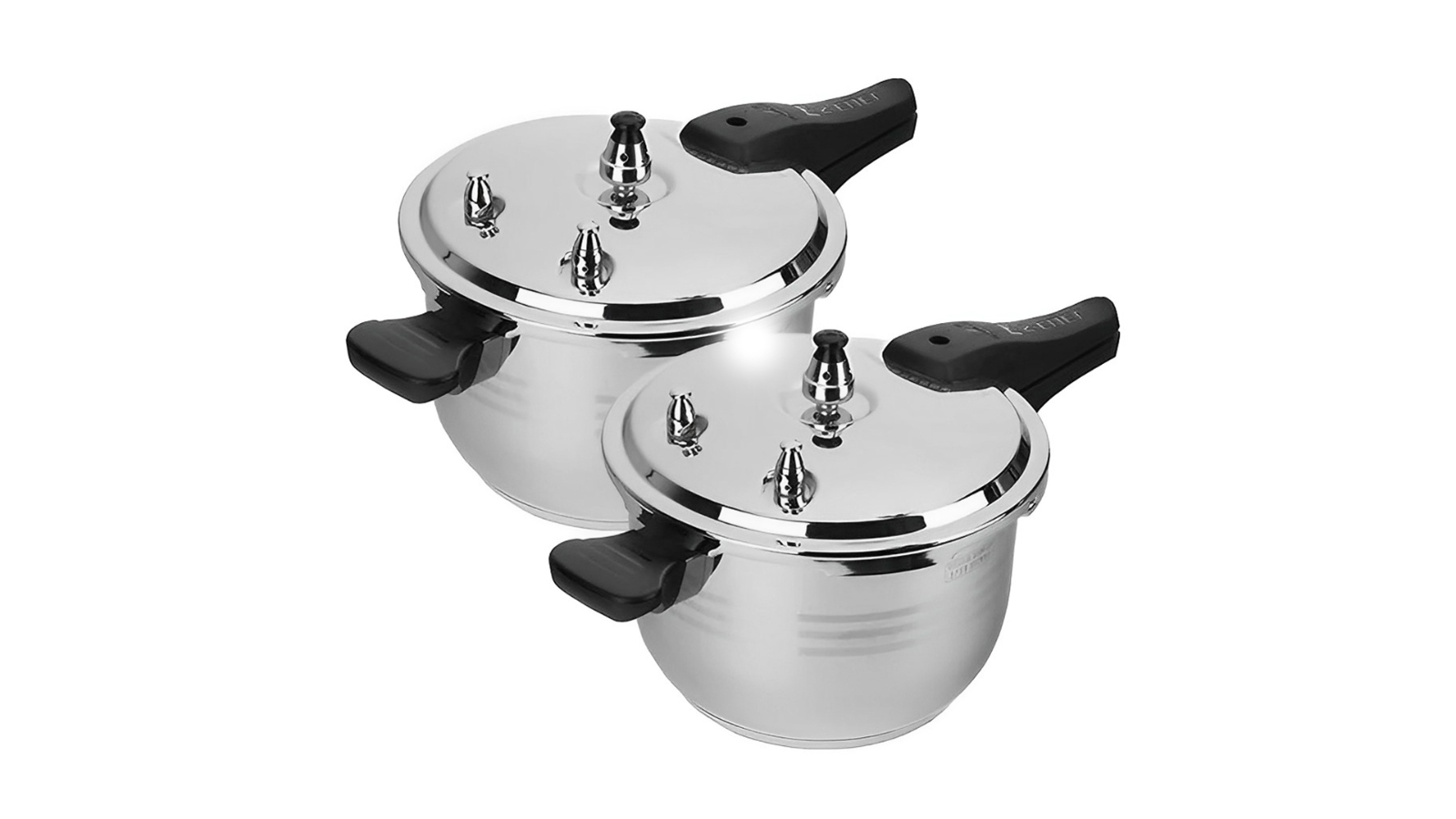Benser 2X 4L Commercial Grade Stainless Steel Pressure Cooker