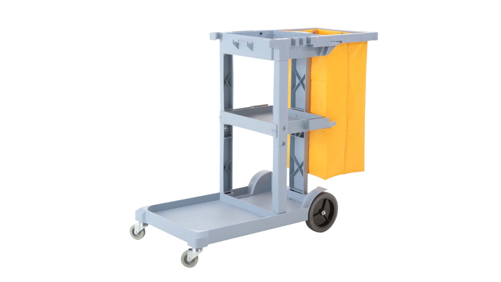 Soga 3 Tier Multifunction Cart Trolley and Waterproof Bag - Grey/Yellow