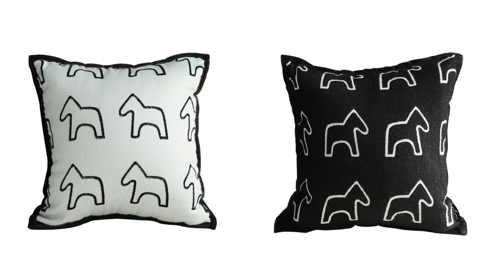 Soga 45cm Teddy Fleece Square Pony Design Decorative Cushion