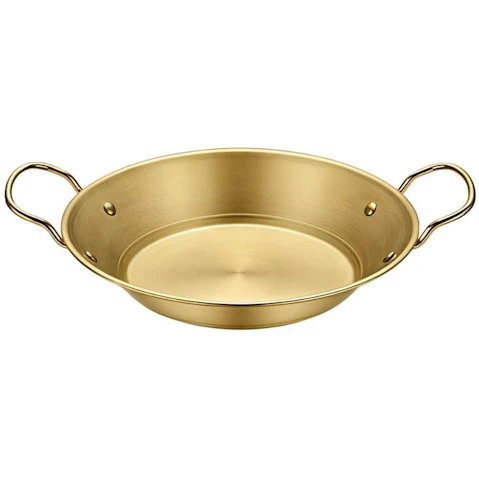 Soga 29cm Signature Dry Pot and Crafted in Gold for Kitchen Essential