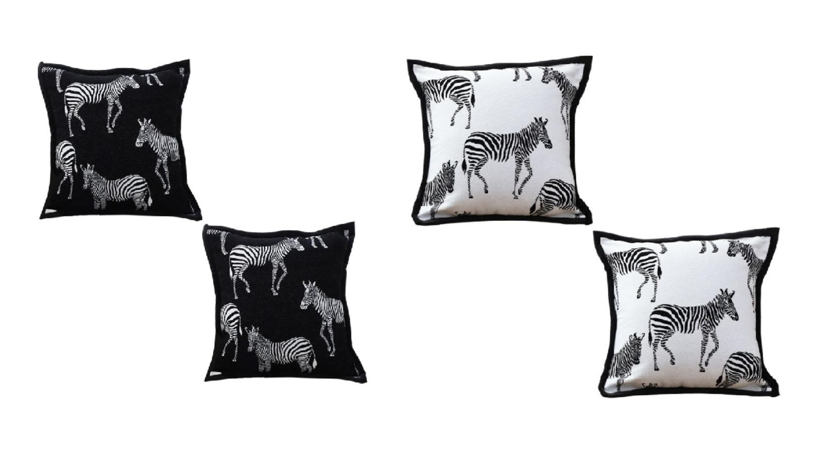 Soga Set of 2 45cm Light Luxury Zebra Decorative Cushion