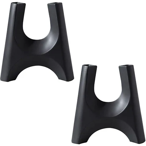 Soga 2 Piece 42 x 39cm Modern Minimalist Bottle Holder Cylindrical Stand and Plant Pot Ornament