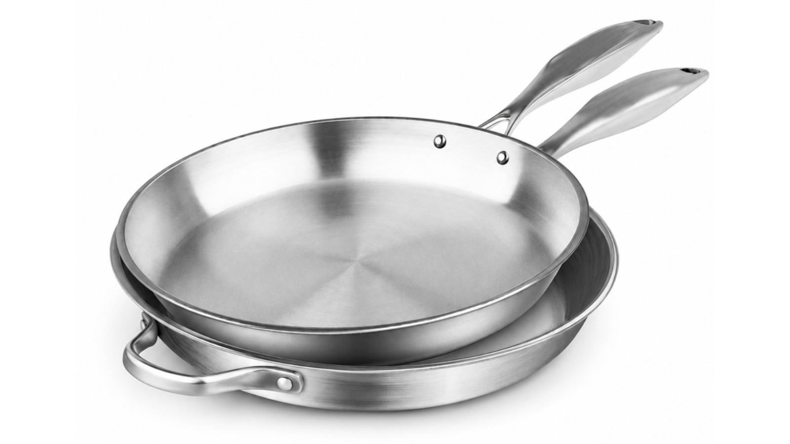 SOGA 22cm and 36cm Stainless Steel Induction Fry Pan Set