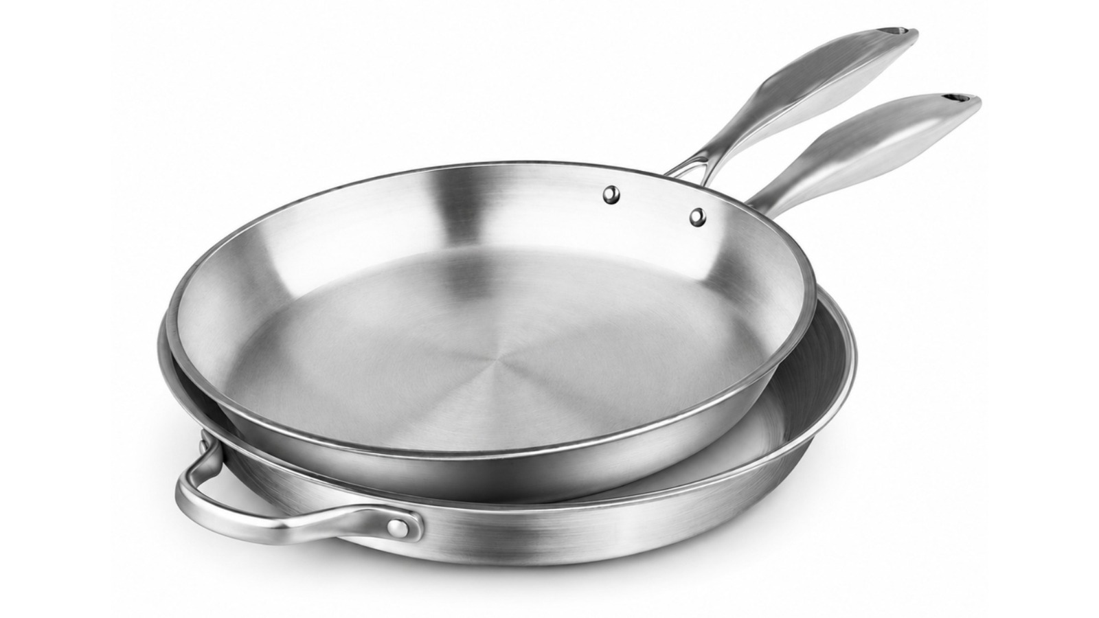 SOGA Stainless Steel Fry Pan 28cm 34cm Frying Pan Top Grade Induction Cooking