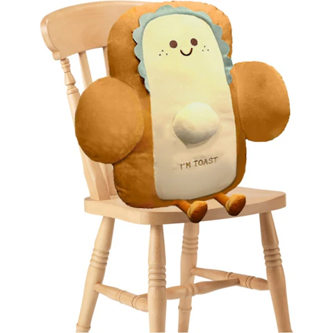 Soga Cute Face Toast Bread Cushion