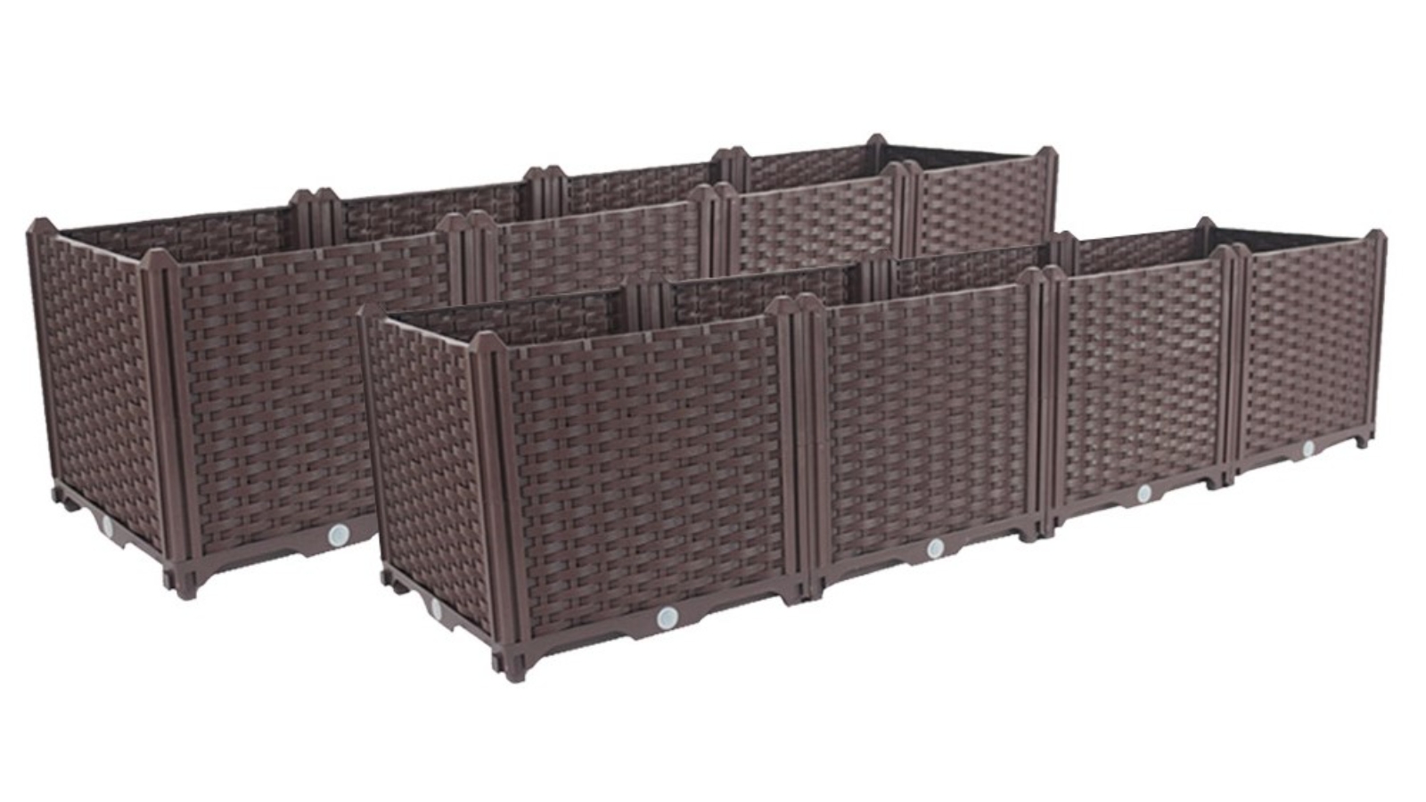 SOGA 2x 160cm Raised Planter Box Vegetable Plants Garden Bed Deepen - 30cm
