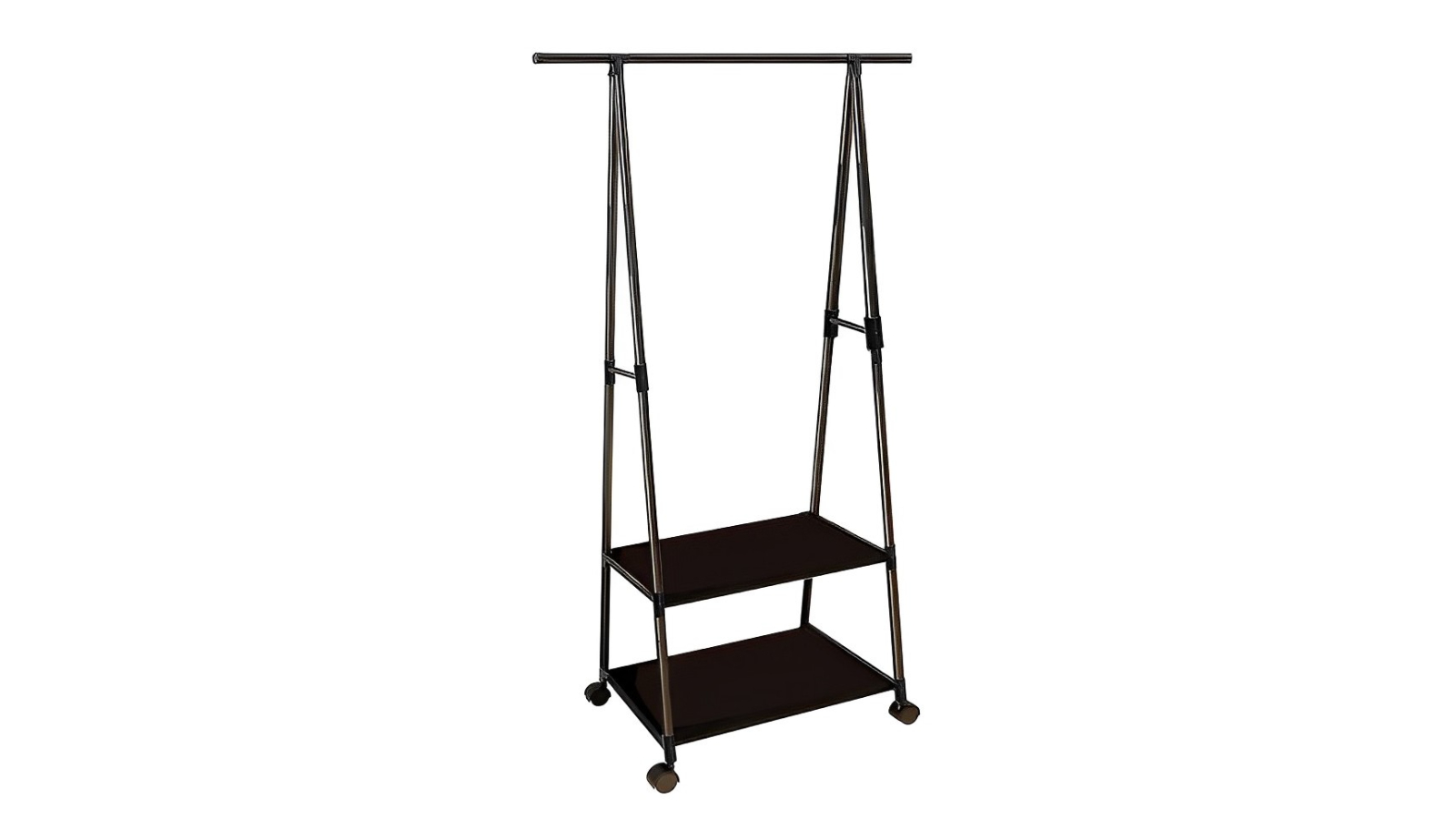 Soga Black 2-in-1 Triangular Storage with Wheels