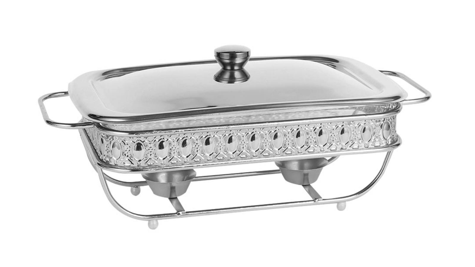 Soga Silver Lace Edge Dining Stove Portable Cooking Appliance for Kitchen Essential - 1.5 Litre
