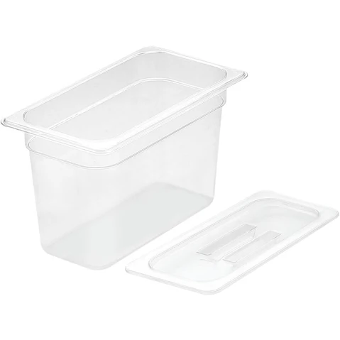 Soga 20cm Clear Gastronorm Pan 1/3 Food Tray Storage with Lid