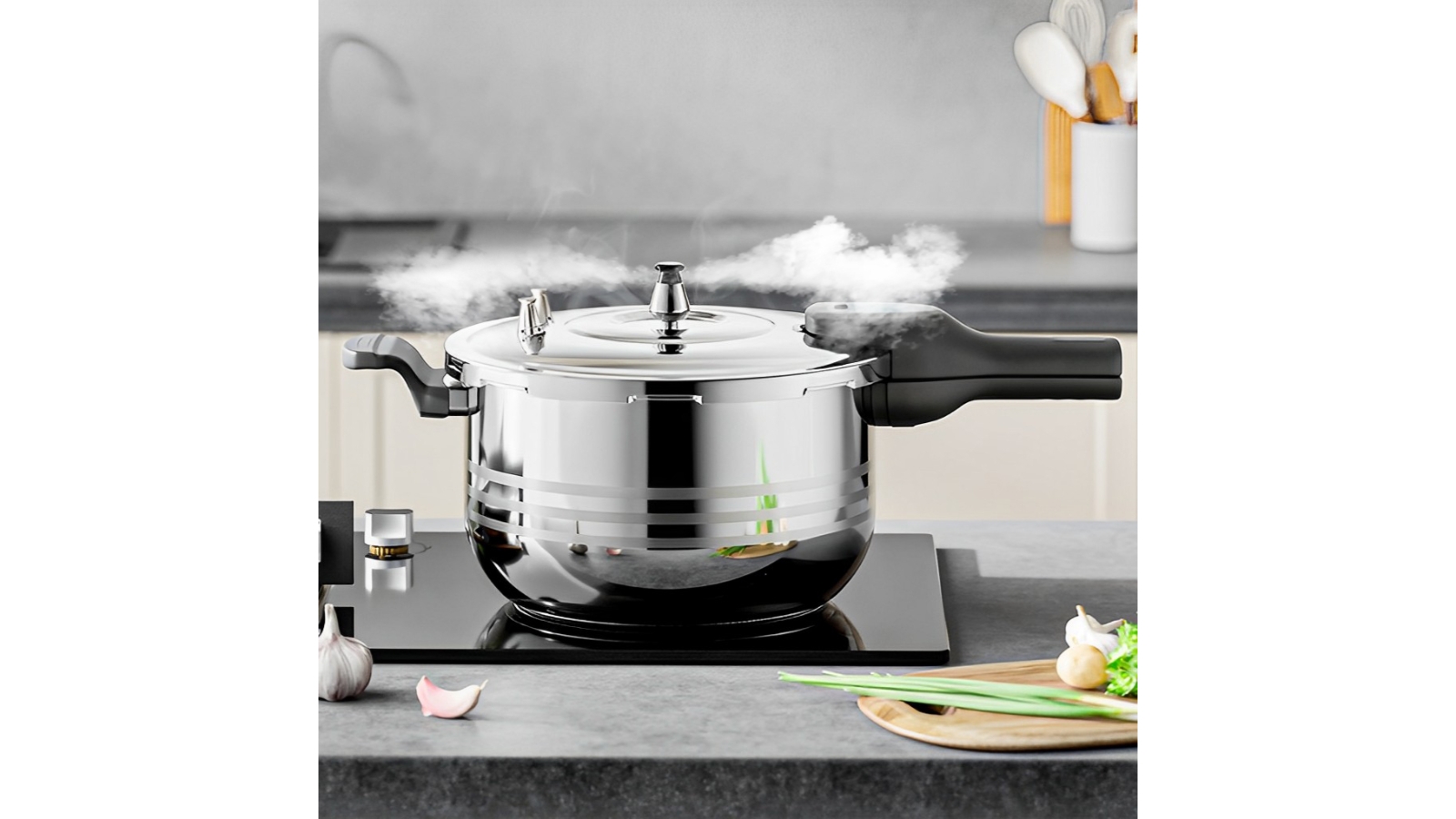 Benser 2X 4L Commercial Grade Stainless Steel Pressure Cooker Harvey Norman