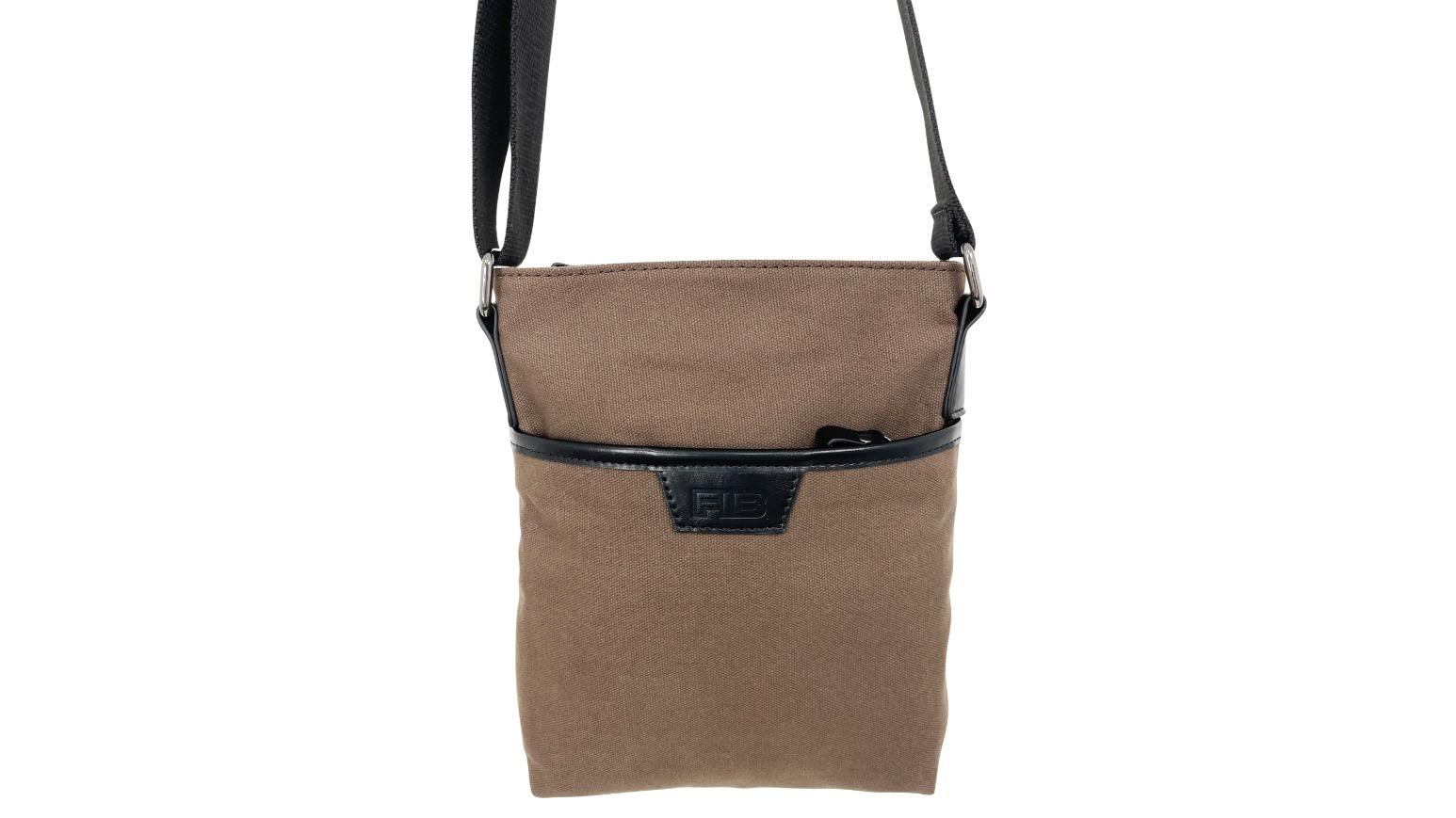 Boutiquer FIB Byron Canvas Sling Bag Brown Harvey Norman