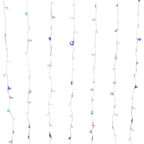 Lexi Lighting Solar Powered 160 LED Curtain Light - Multicolour