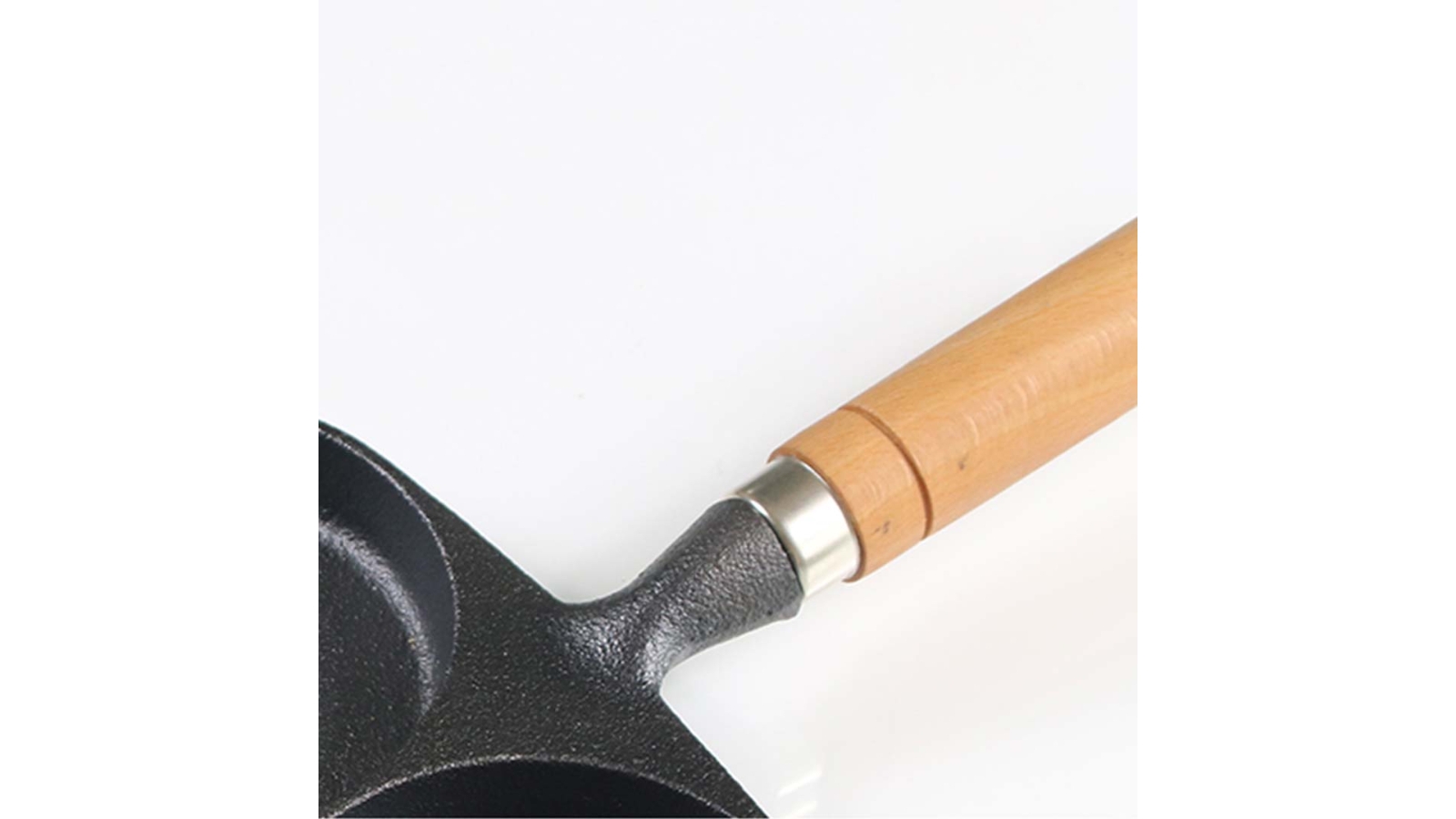 SOGA 3 Mold Cast Iron Breakfast Fried Egg Pancake Omelette Fry Pan