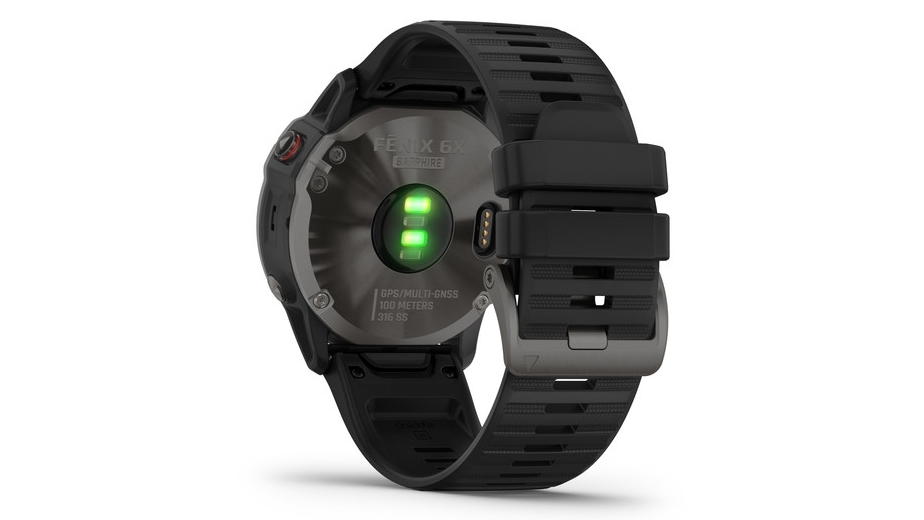 Garmin Fenix 6X Sapphire Edition GPS Watch Carbon Grey DLC with Black Band Harvey Norman