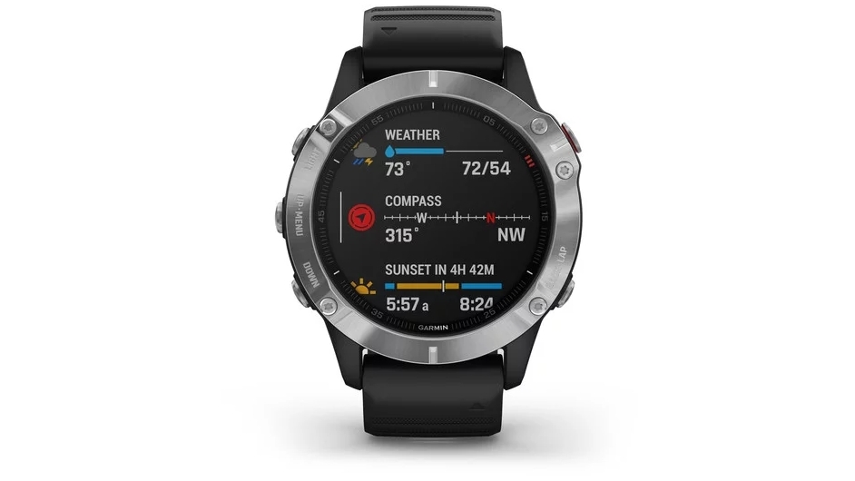 GARMIN FENIX 6 シルバー fēnix 6 Sapphire Ti Gray Titanium band | スポーツ