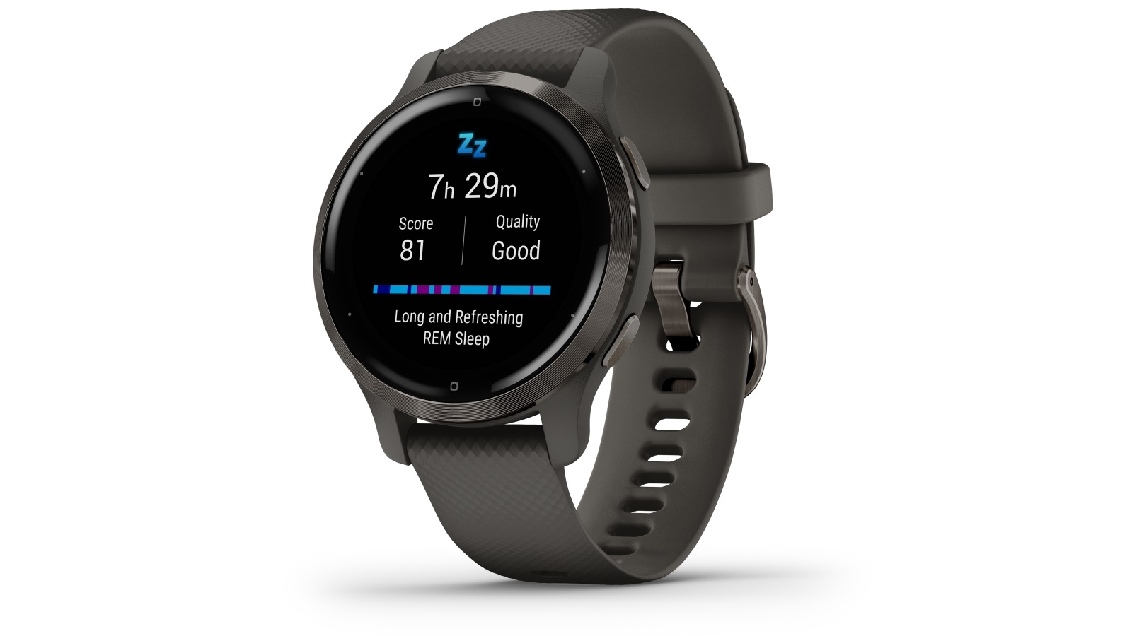 Garmin Venu 2S GPS Smart Watch Slate Bezel with Graphite Case and