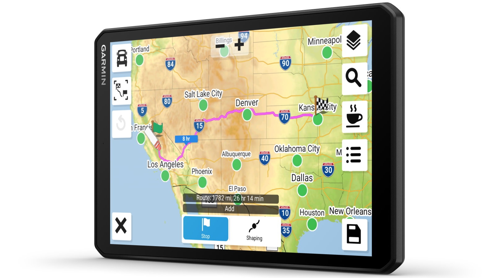 Garmin DEZL LGV810 8inch GPS Truck Navigator Harvey Norman