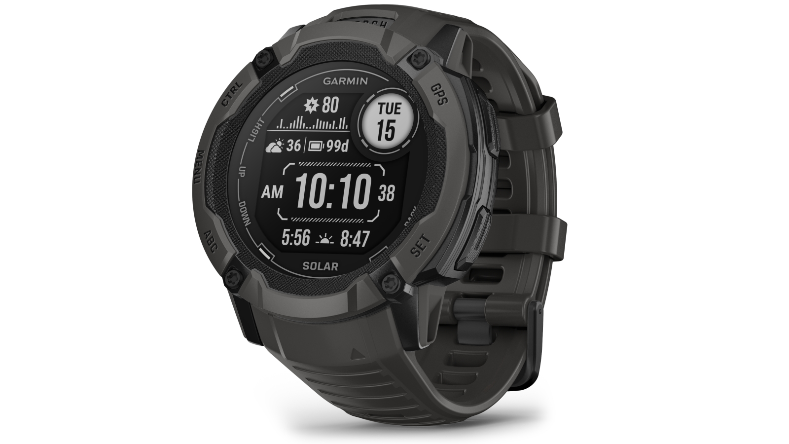 Garmin Instinct 2X Solar GPS Smart Watch - Graphite