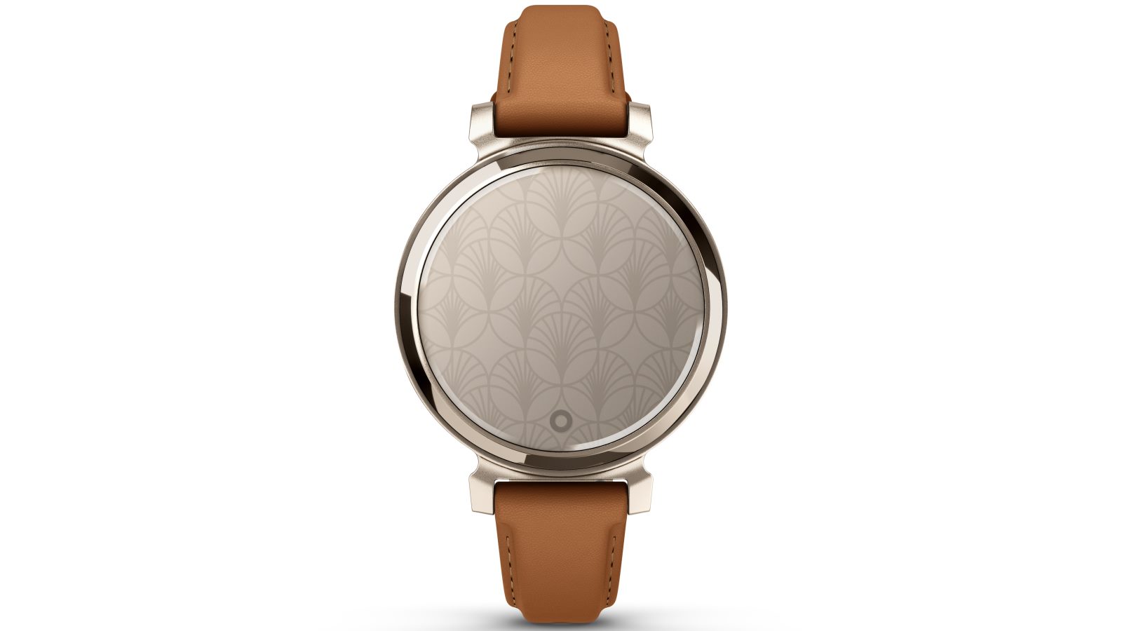 Garmin Lily 2 Leather SmartWatch - Gold/Tan | Harvey Norman