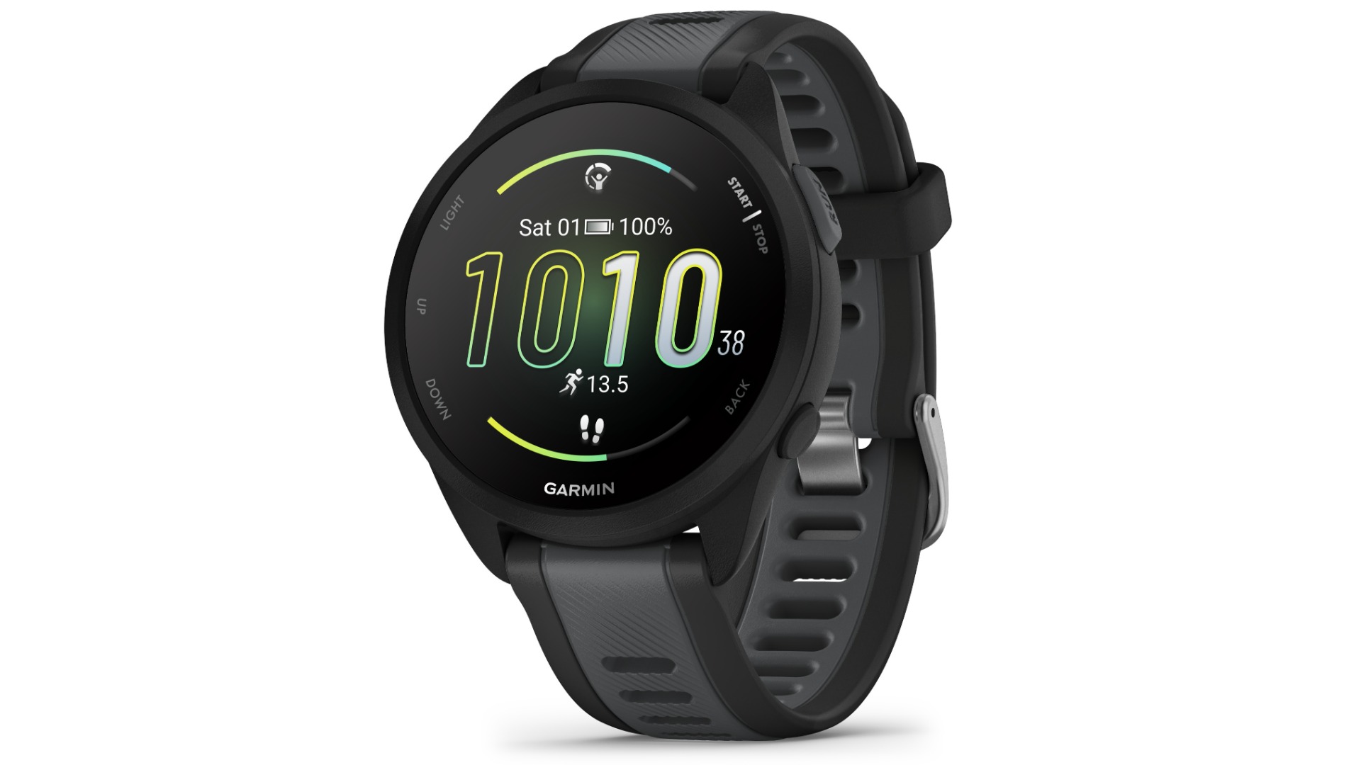 Garmin Forerunner 165 Smart Watch - Black/Slate Grey