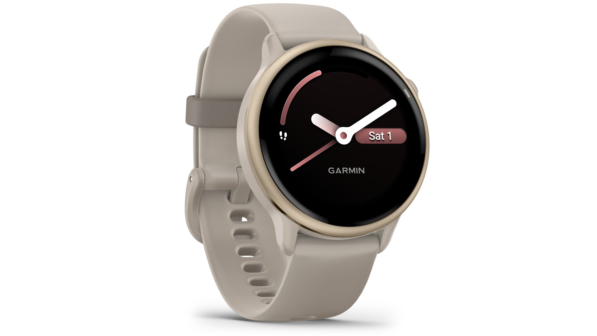Garmin vivoactive 6 Smart Watch - French Grey/Paloma Cream Gold