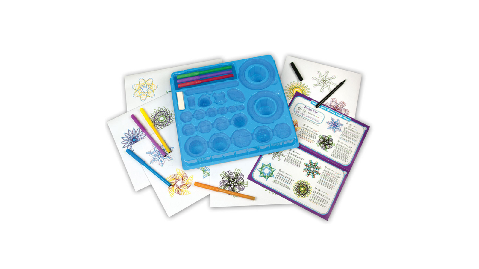 Spirograph Original Drawing Kit with Markers Kids Art and Design Craft Set