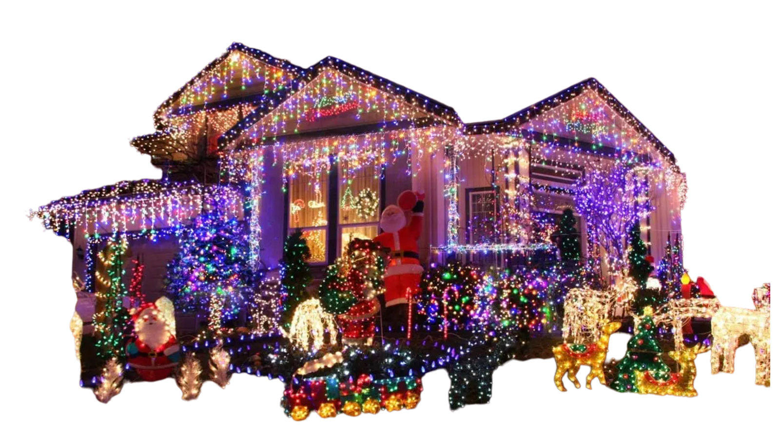 NNEOBA LED Curtain Icicle String Light Street Garland